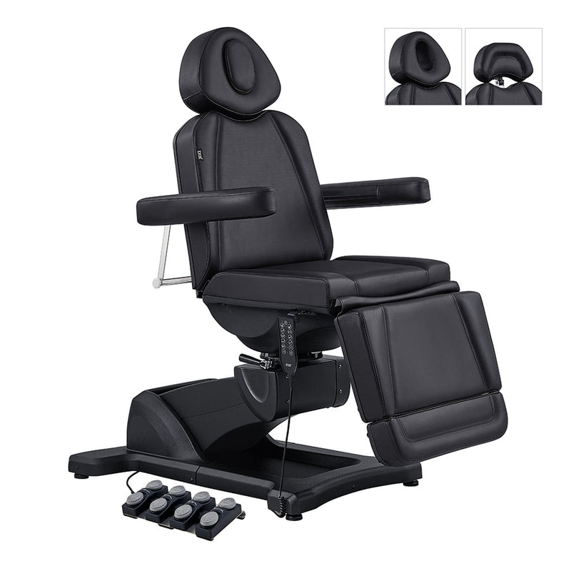 Pavo Facial Beauty Bed/Chair Full Electrical with 4 Motors Black DIR