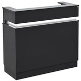 Langara LED Lighting Reception Desk Black DIR