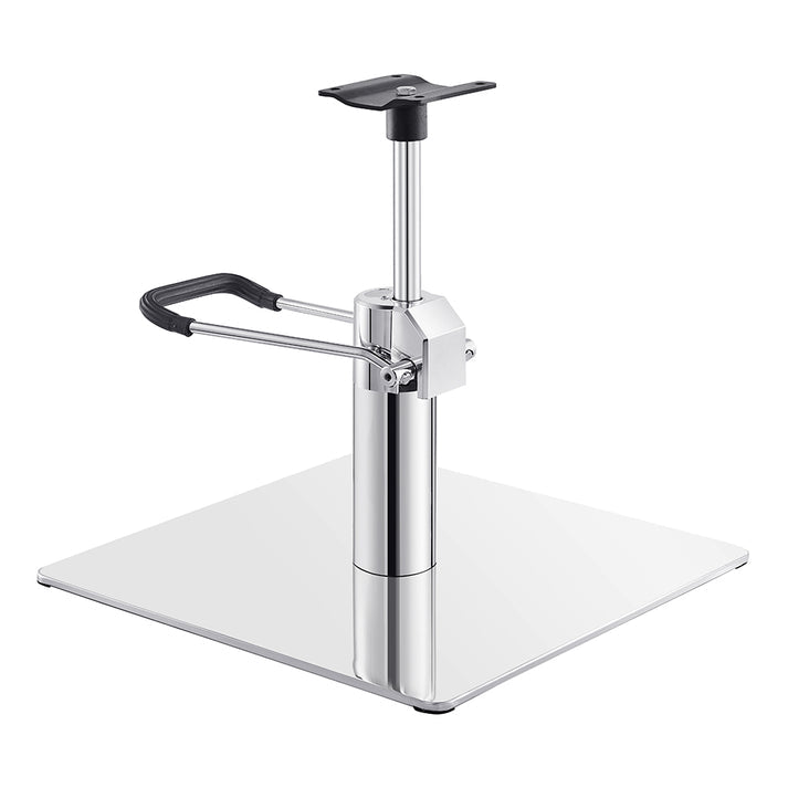 Salon Chair Hydraulic Pump and Square Base Set - Chrome DIR