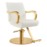 Meteor Gold Salon Styling Chair White DIR