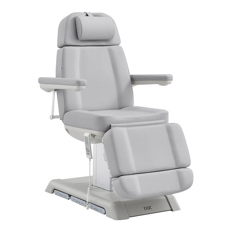 The DIR Sydney Gray Medical Chair has 4 motors, armrests, footrest, hand and foot remotes.