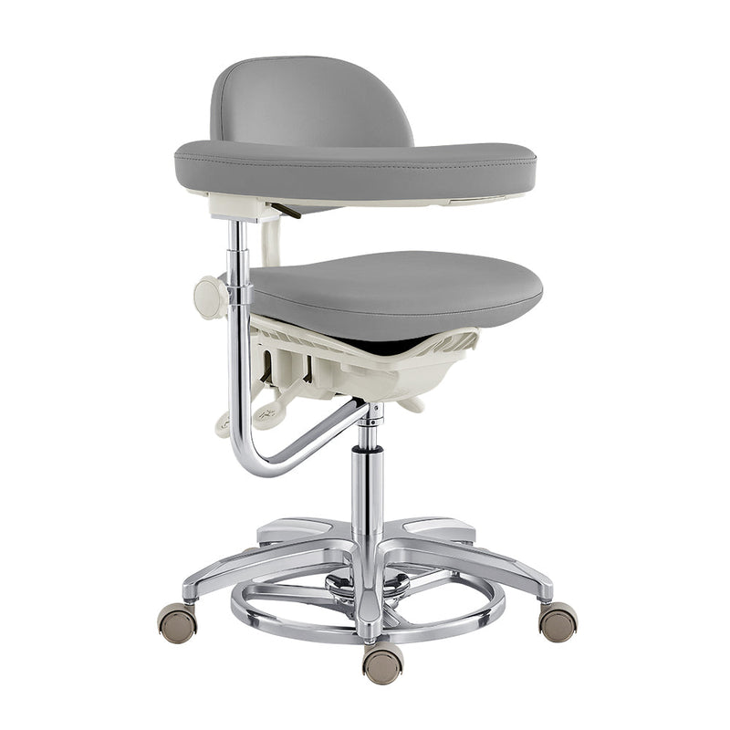 Willow Sonography Ergonomic Chair - Fully Adjustable Gray DIR with backrest and armrests.