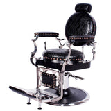 ZENO Barber Chair Patent Black Crocodile AGS Beauty