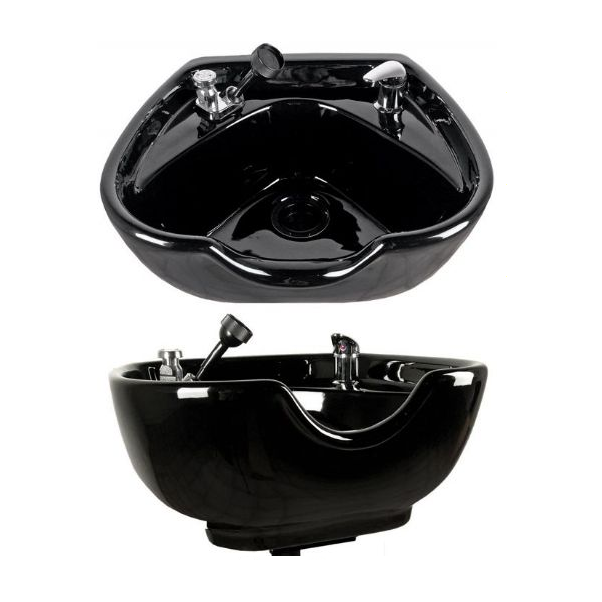 8100 Porcelain Bowl Stationary Black Jeffco - Shampoo Bowls