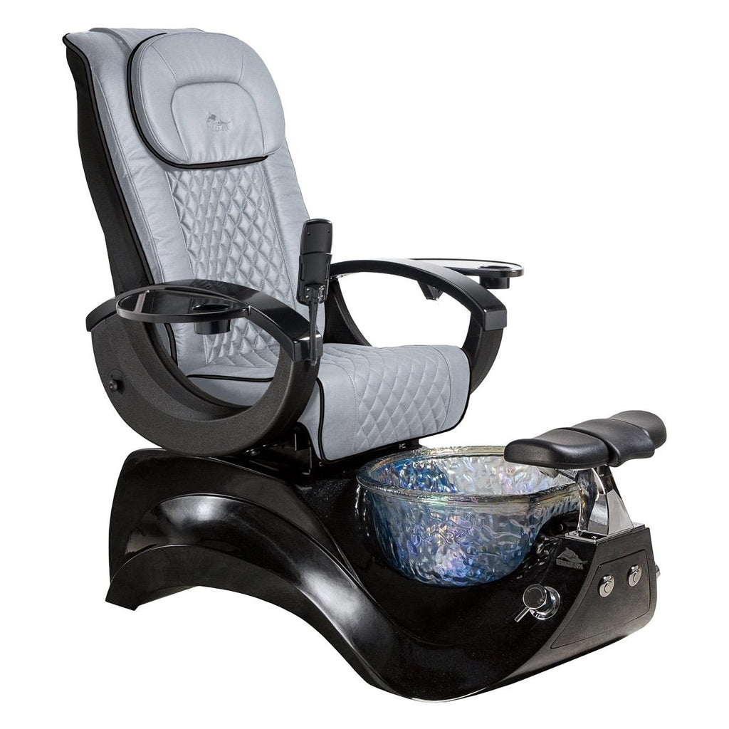 Alden Crystal Black Base Pedicure Chair Whale Spa - Pedicure Chairs