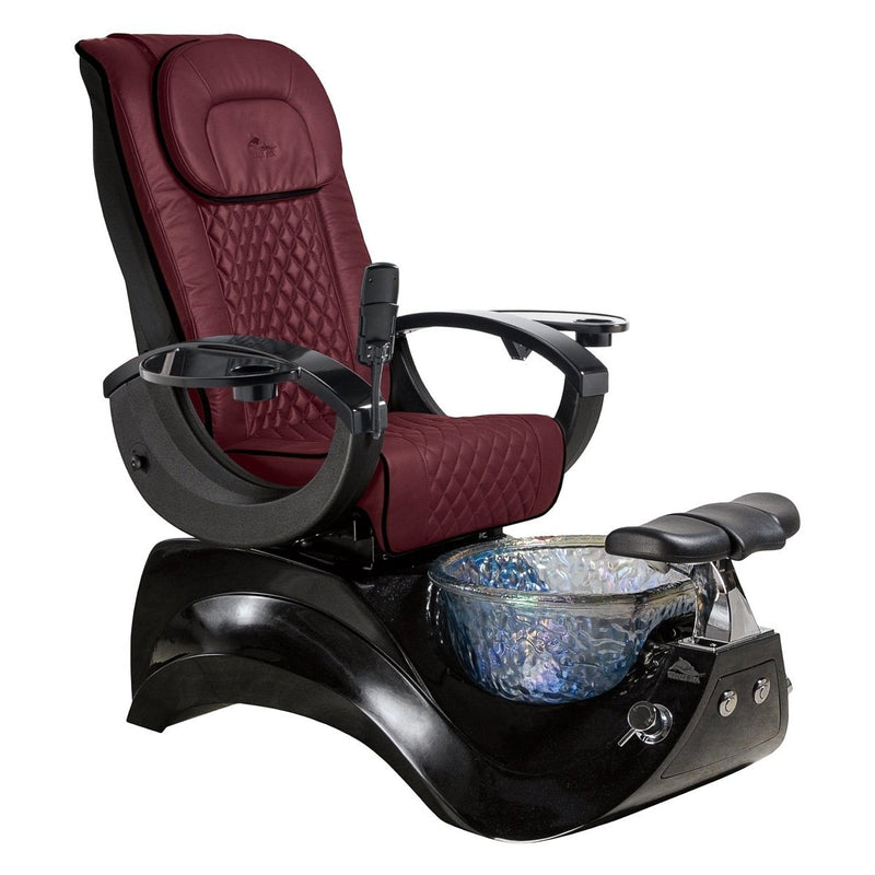 Alden Crystal Black Base Pedicure Chair Whale Spa - Pedicure Chairs