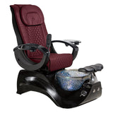Alden Crystal Black Base Pedicure Chair Whale Spa