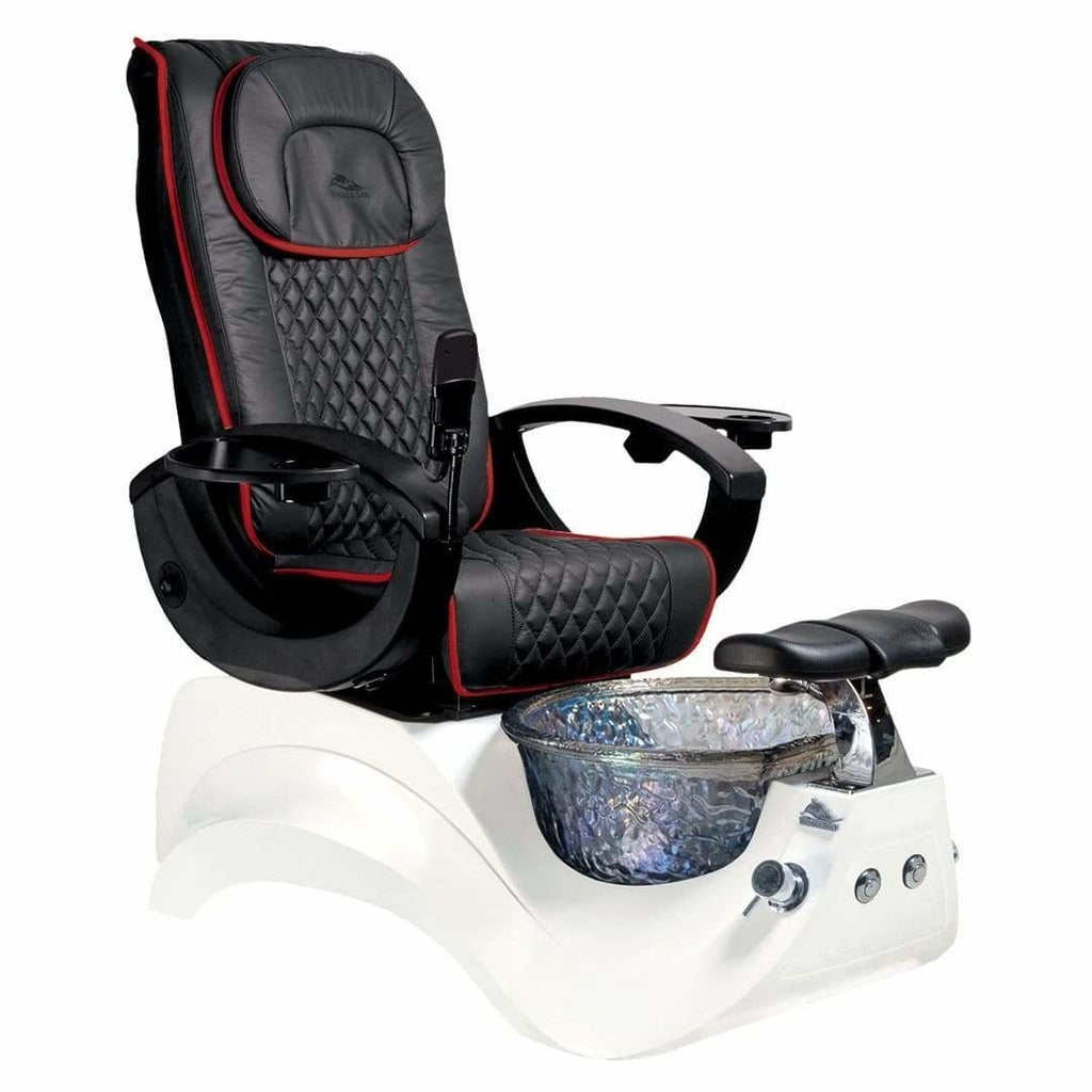 Alden Crystal White Base Pedicure Chair Whale Spa - Pedicure Chairs