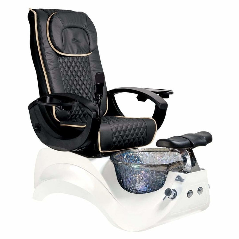 Alden Crystal White Base Pedicure Chair Whale Spa - Pedicure Chairs