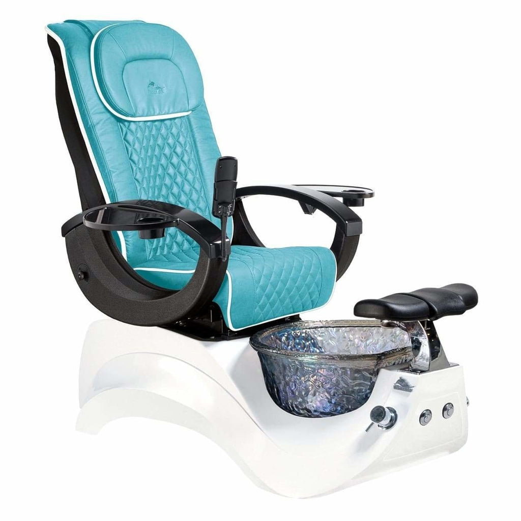 Alden Crystal White Base Pedicure Chair Whale Spa - Pedicure Chairs