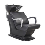 Beckman Shampoo Backwash Unit with Adjustable Seat Black DIR