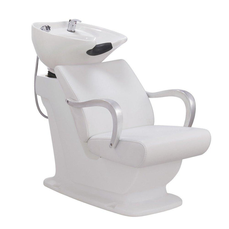 Beckman Shampoo Backwash Unit with Adjustable Seat White DIR - Backwashes