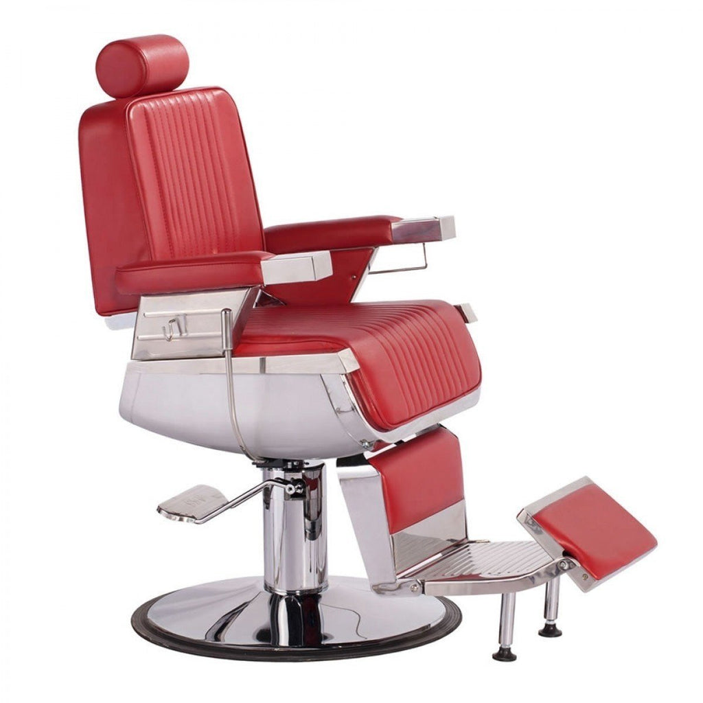 Constantine Barber Chair Cardinal Red AGS Beauty - Barber Chairs