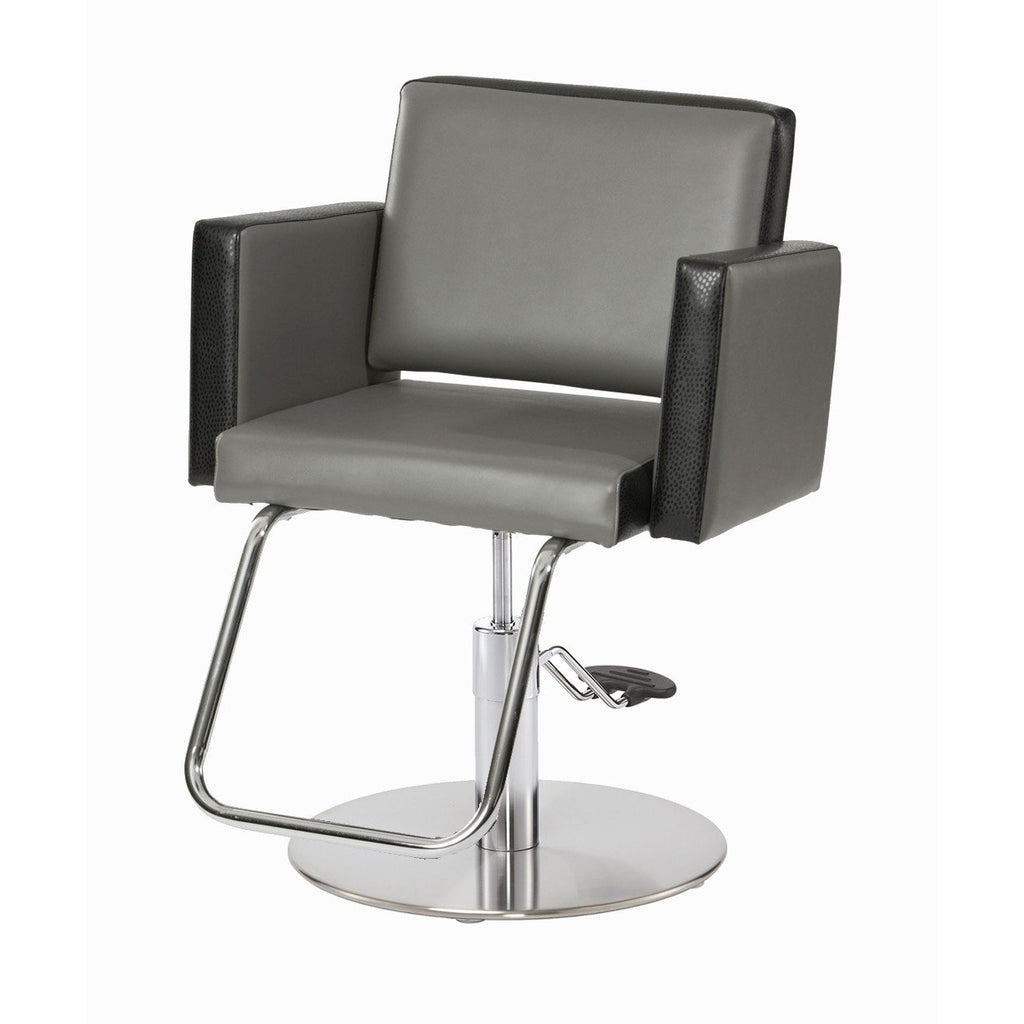 Regal Co. Executive Chair with Gray Cushion in Silver