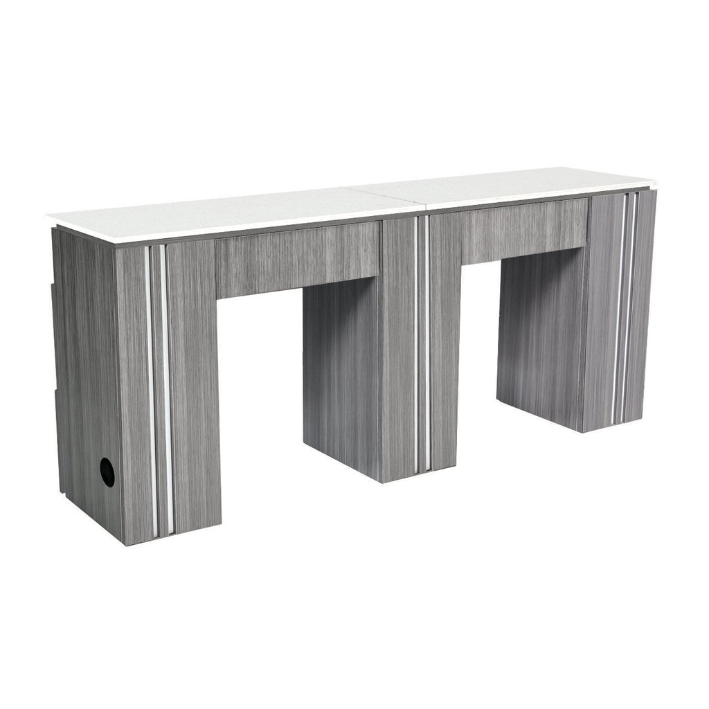 Double Manicure Table Grey Whale Spa - Manicure Tables