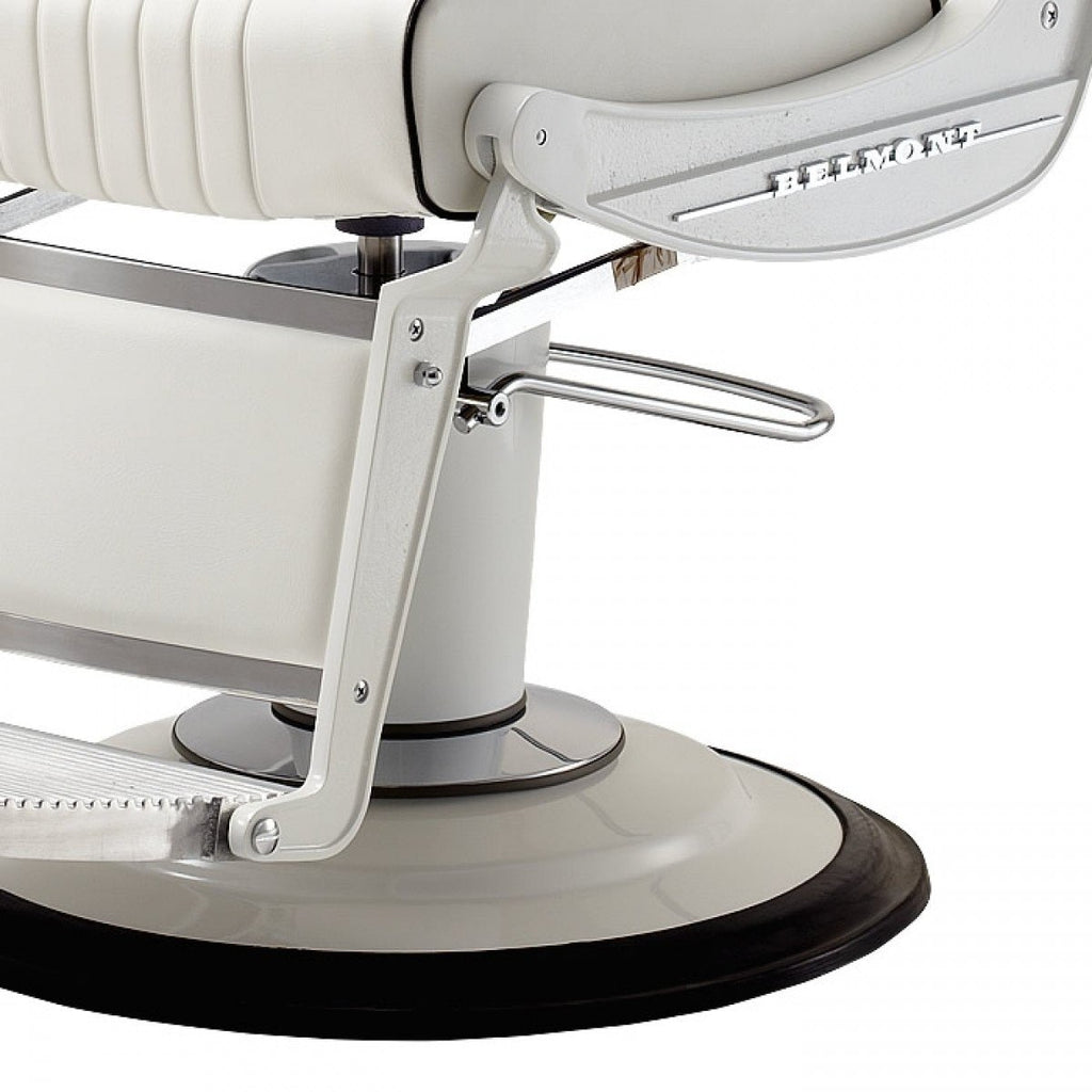 ELITE WHITE Barber Chair by TAKARA BELMONT (Made in Japan) AGS Beauty - Barber Chairs