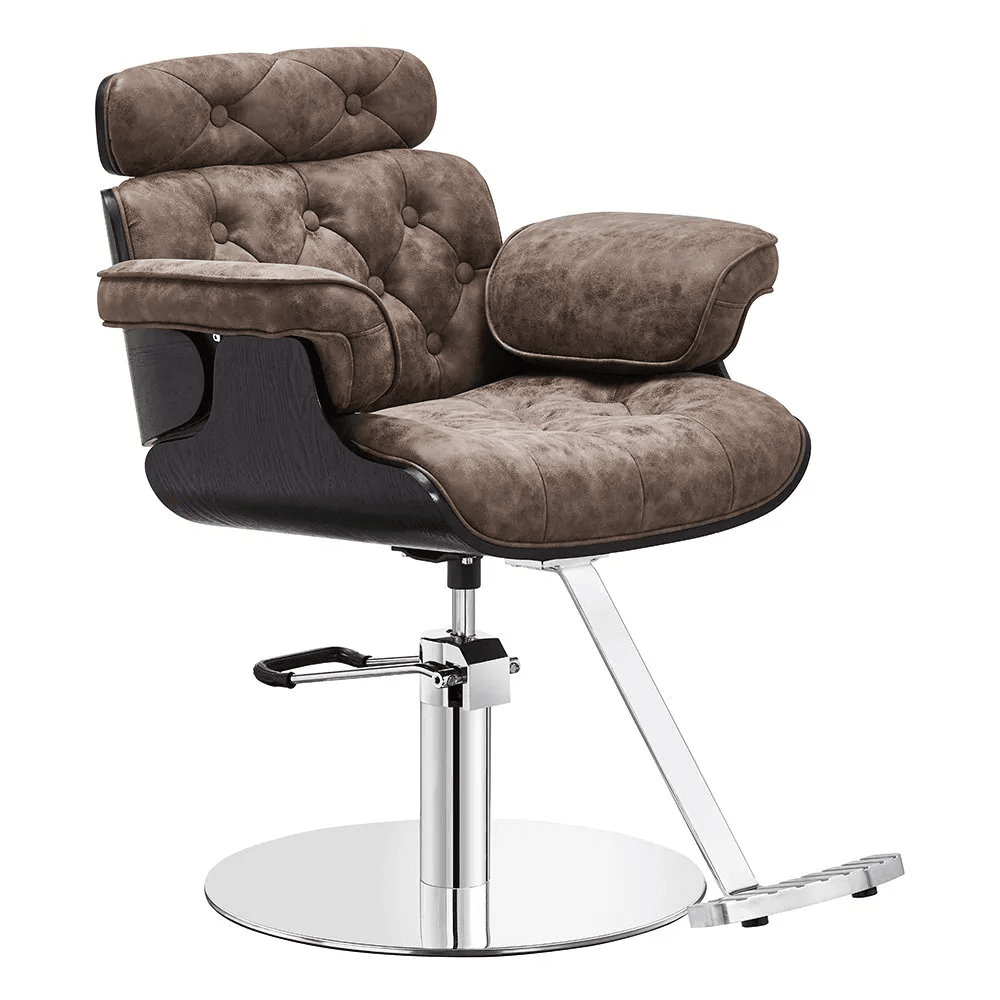 Empress Vintage Styling Chair in Brown DIR - Styling Chairs