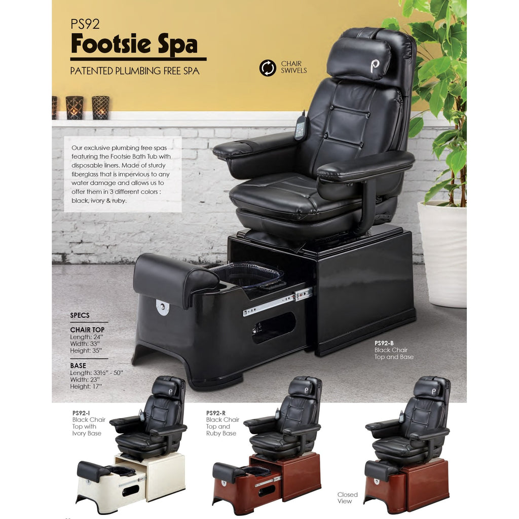 Fiberglass Footsie Pedicure Spa Pibbs - Pedicure Chairs