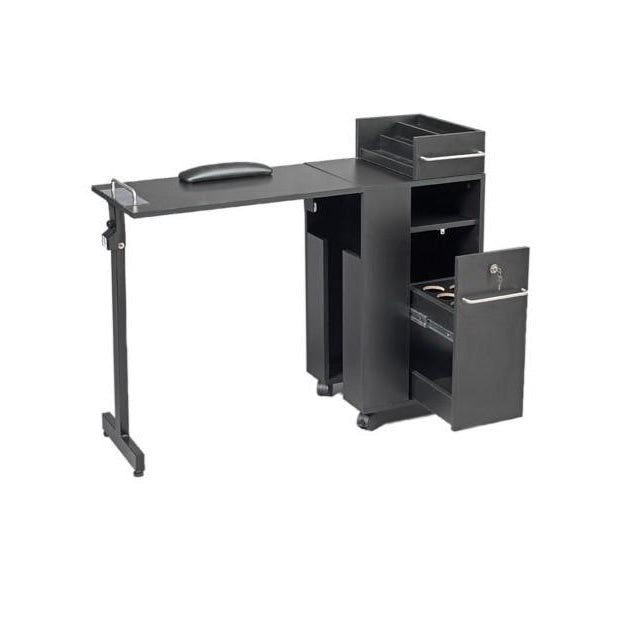Folding Manicure Table Black Pibbs - Manicure Tables