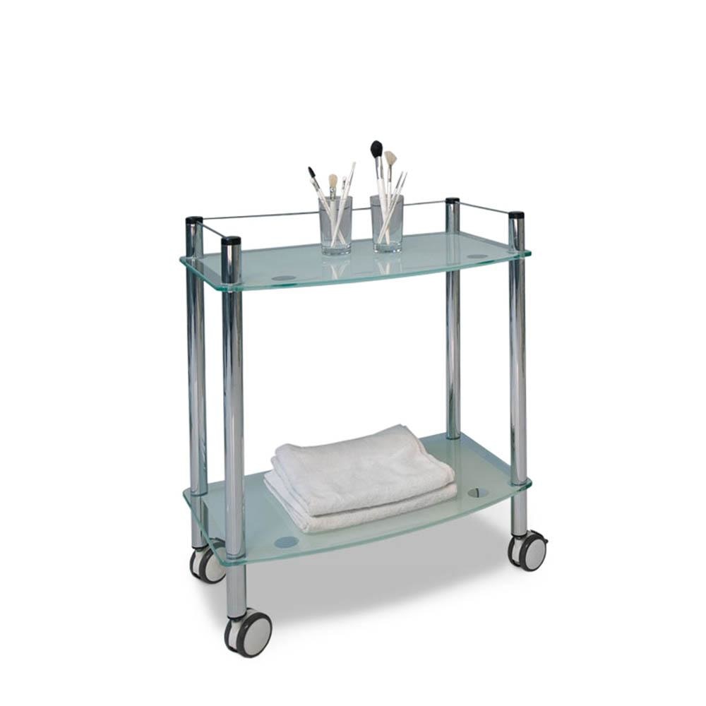 Gharieni Lamica Glass Decor Trolley - Trolleys