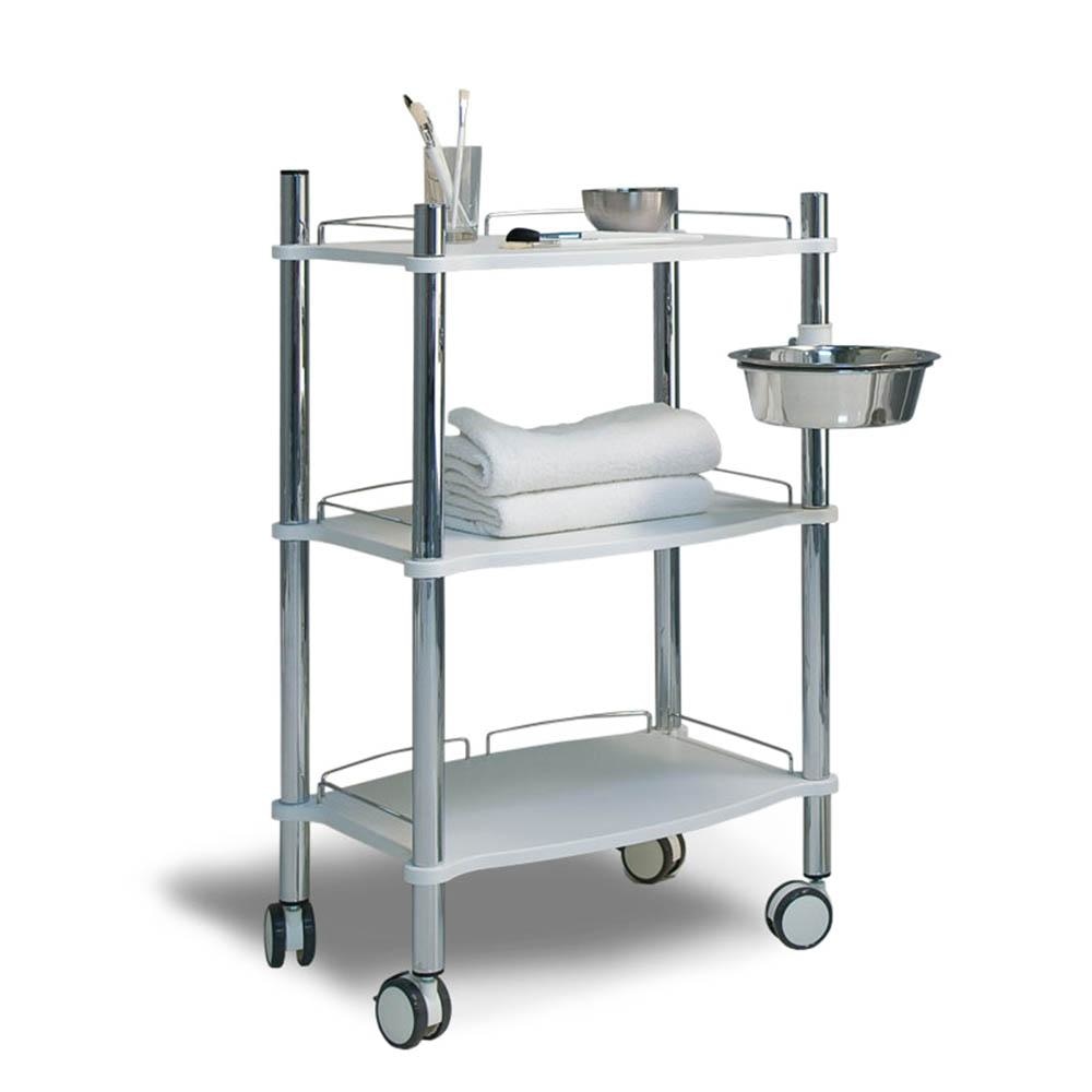 Gharieni Lamica Glass Decor Trolley - Trolleys