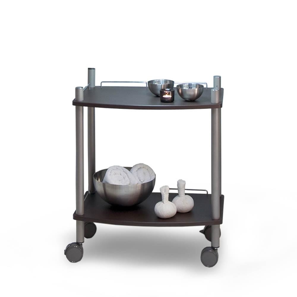Gharieni Lamica Wood Decor Trolley - Trolleys