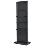 Gondola Free Standing Double Retail Display Shelf Black DIR