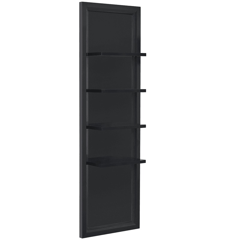 Gondola Single Retail Display Shelf Black DIR - Retail Displays