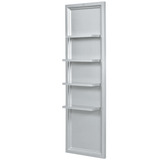Gondola Single Retail Display Shelf Silver DIR