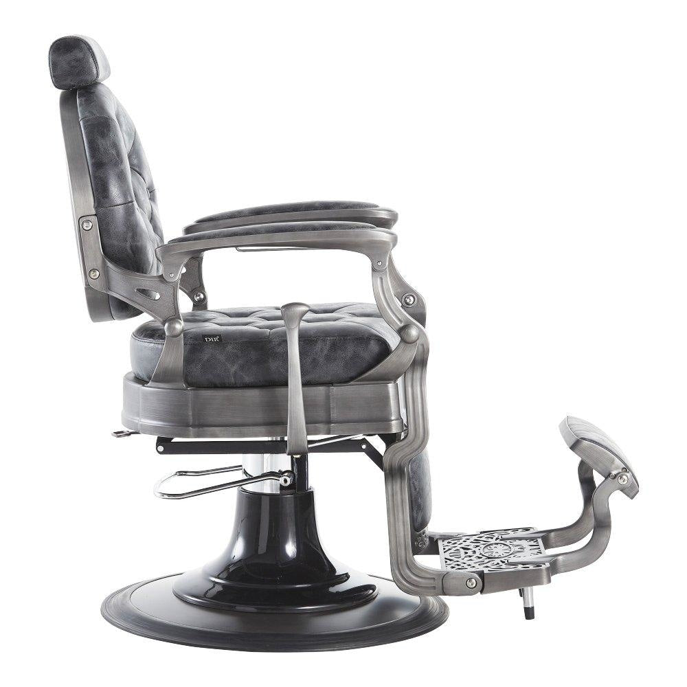 Kaiser Barber Chair Distressed Vintage Black DIR - Barber Chairs