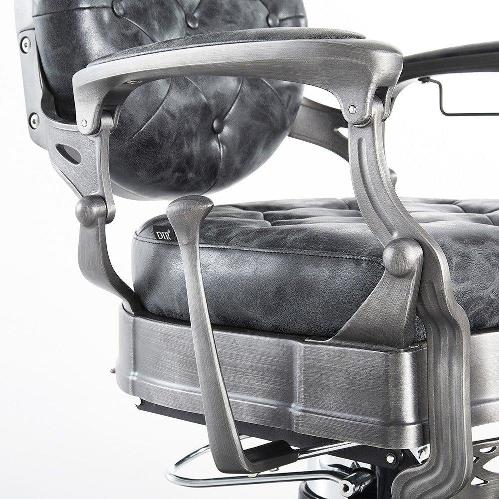 Kaiser Barber Chair Distressed Vintage Black DIR - Barber Chairs