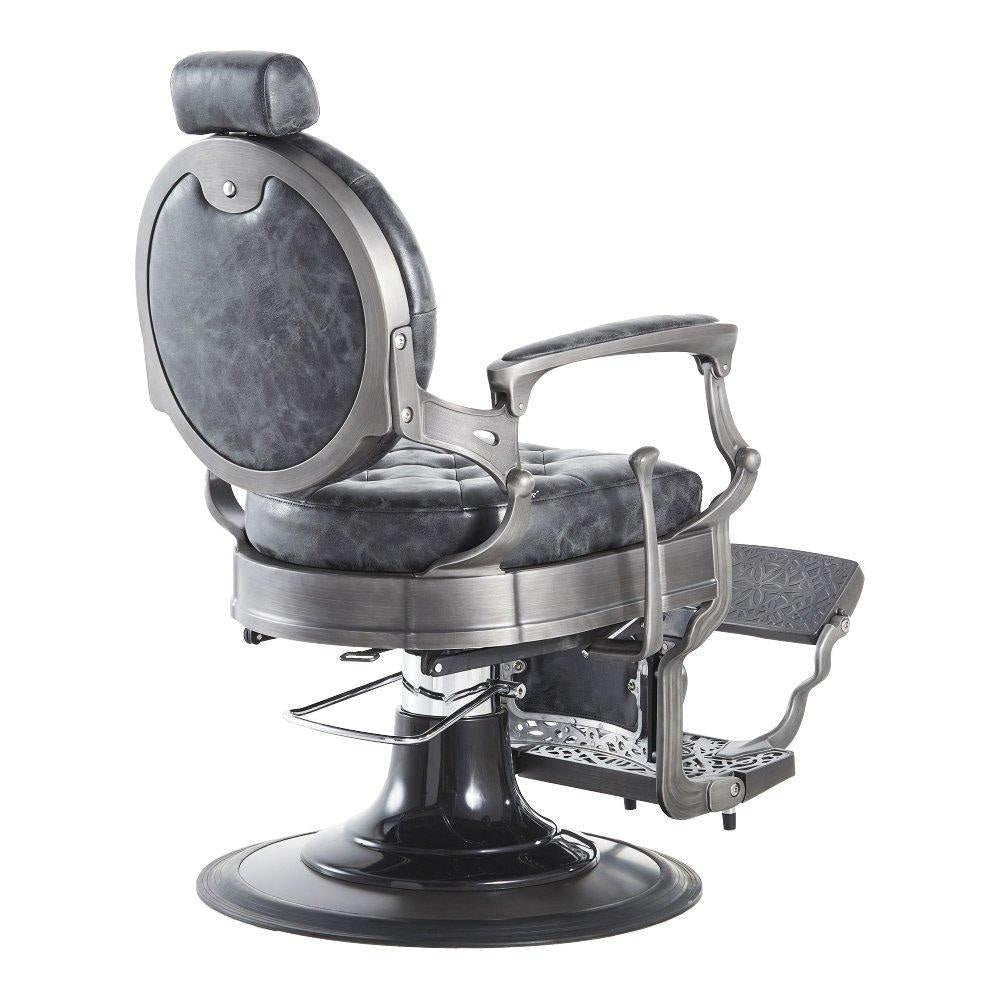 Kaiser Barber Chair Distressed Vintage Black DIR - Barber Chairs