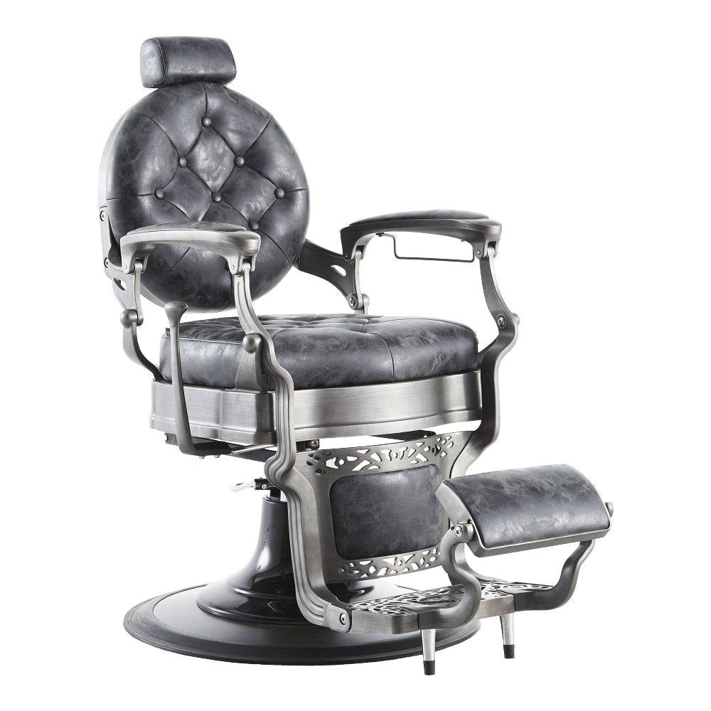 Kaiser Barber Chair Distressed Vintage Black DIR - Barber Chairs