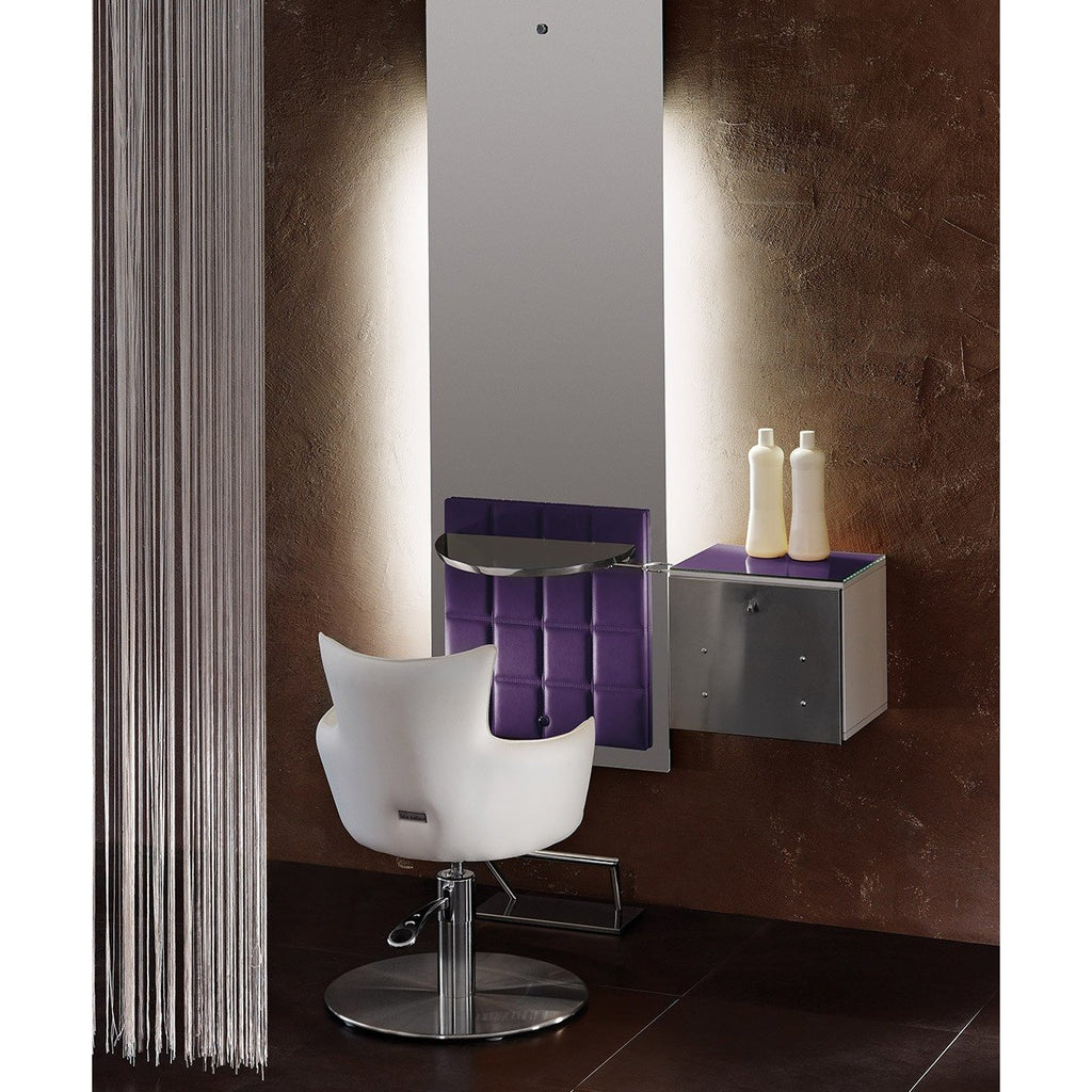Lisboa Sky Mirror Styling Station w/ Storage Salon Ambience - Styling Stations