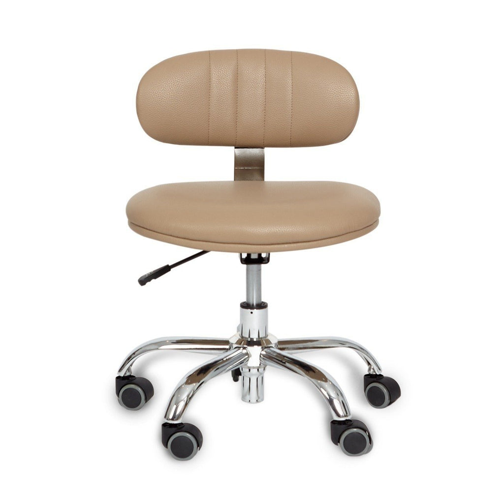 M Technician Pedicure Manicure Stool J&A USA - Taupe - Portable Tables & Chairs
