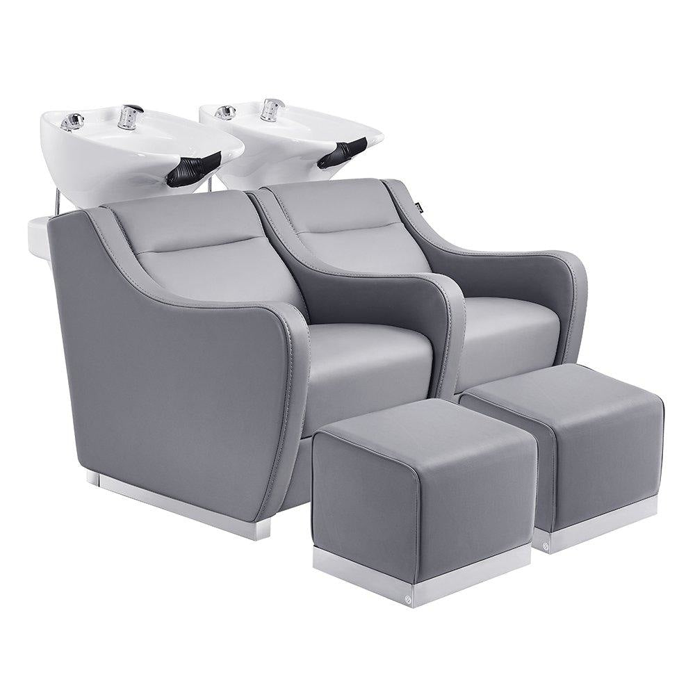 Majestic Shampoo Backwash Unit Double Seats Grey DIR - Backwashes