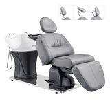 Maximus Full Recline Shampoo Grey Unit With Rotating Seat