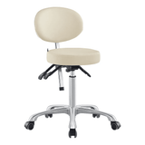 Polaris Rolling Beige Stool DIR