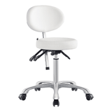 Polaris Rolling White Stool DIR