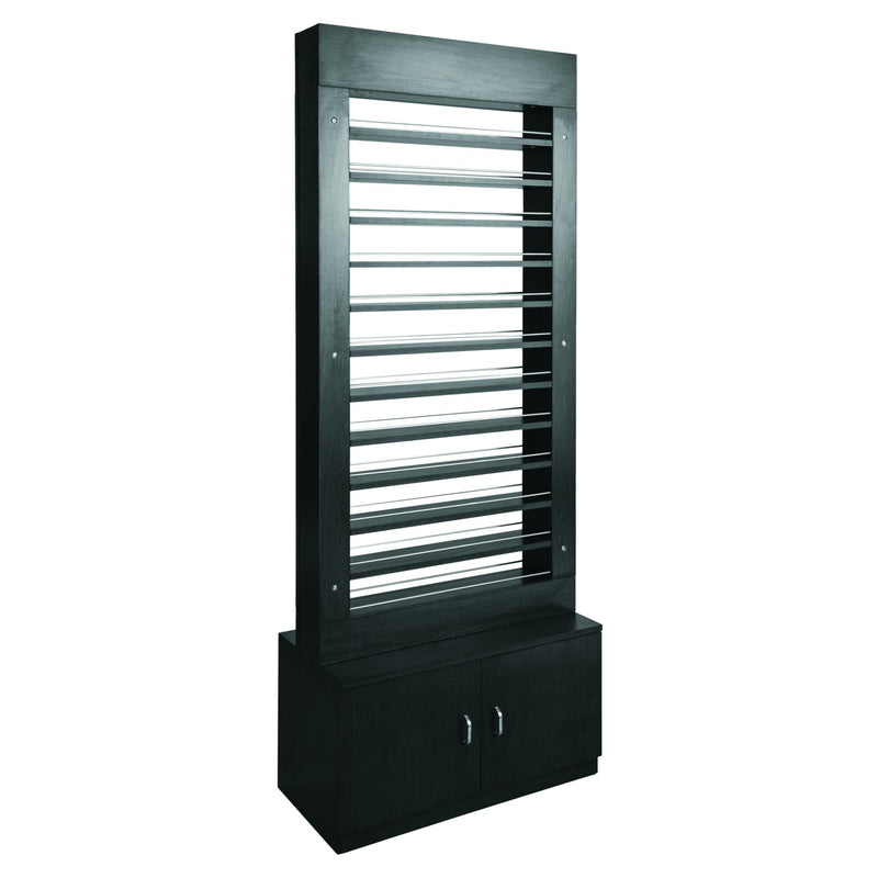 Polish Display Standing Rack PC02 in Black Whale Spa - Retail Displays
