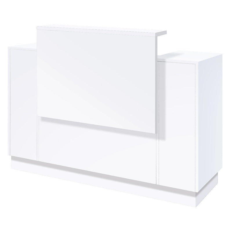 Reception Desk White Whale Spa by Whale Spa with clean lines and a raised front panel.