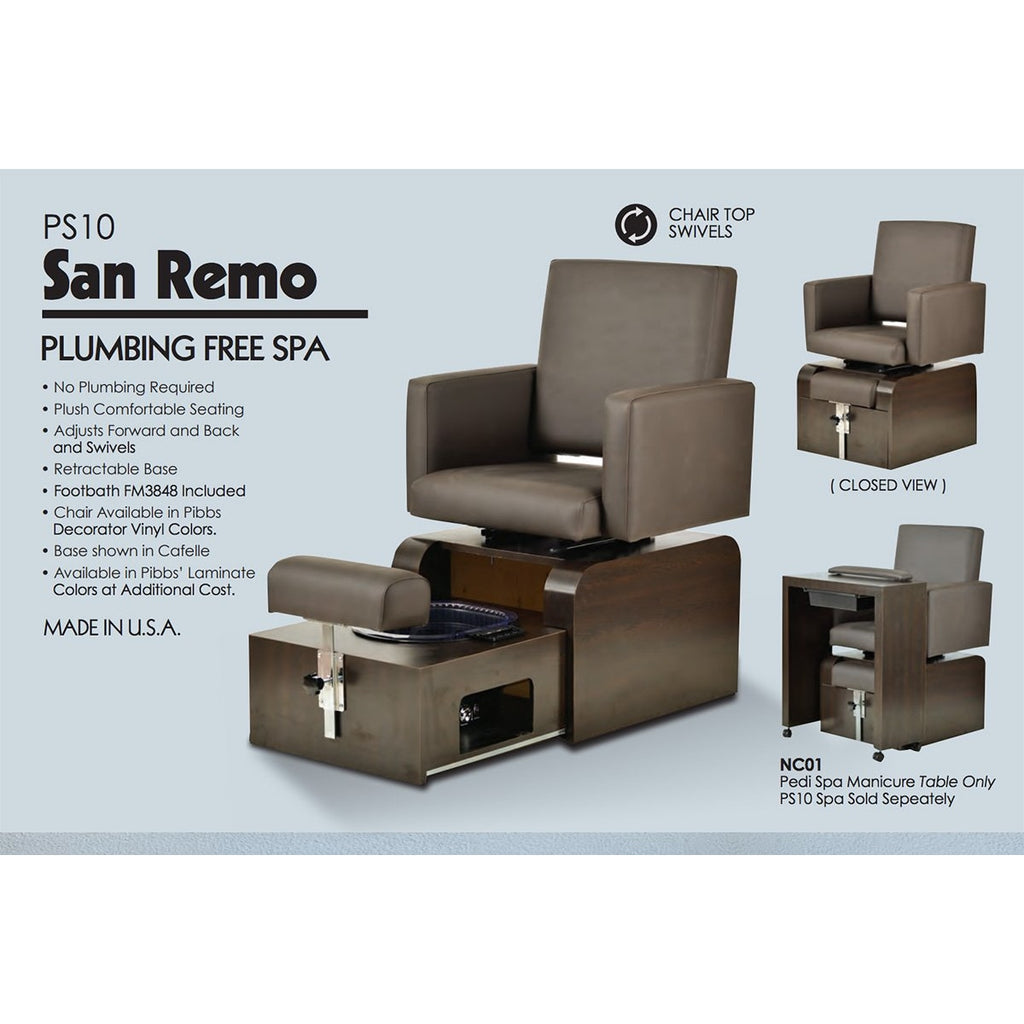 San Remo Footsie Pedicure Spa Pibbs - Pedicure Chairs