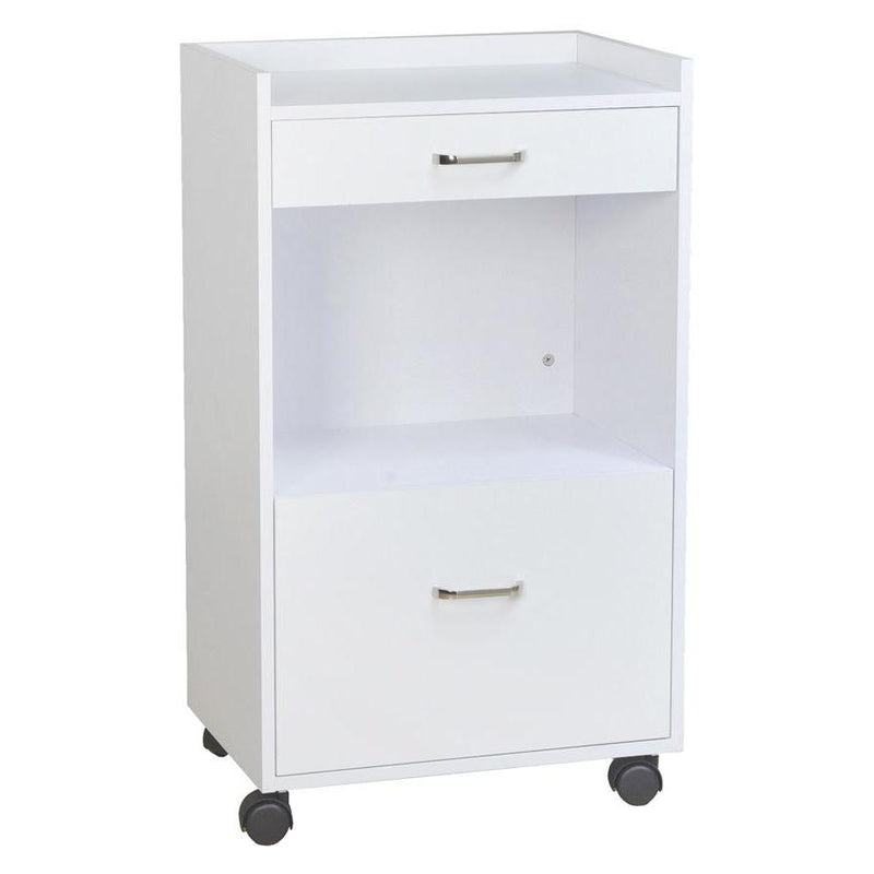 Trolley White Whale Spa by Whale Spa—2 drawers, shelf; ideal for spas or hot towel cabinets.