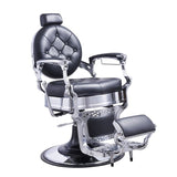 Vanquish Chrome Frame Barber Chair Black DIR