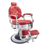 Vanquish Chrome Frame Barber Chair Red DIR