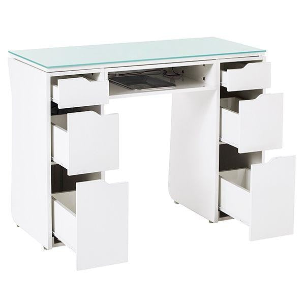 Vicki Nail Table White Whale Spa - Manicure Tables