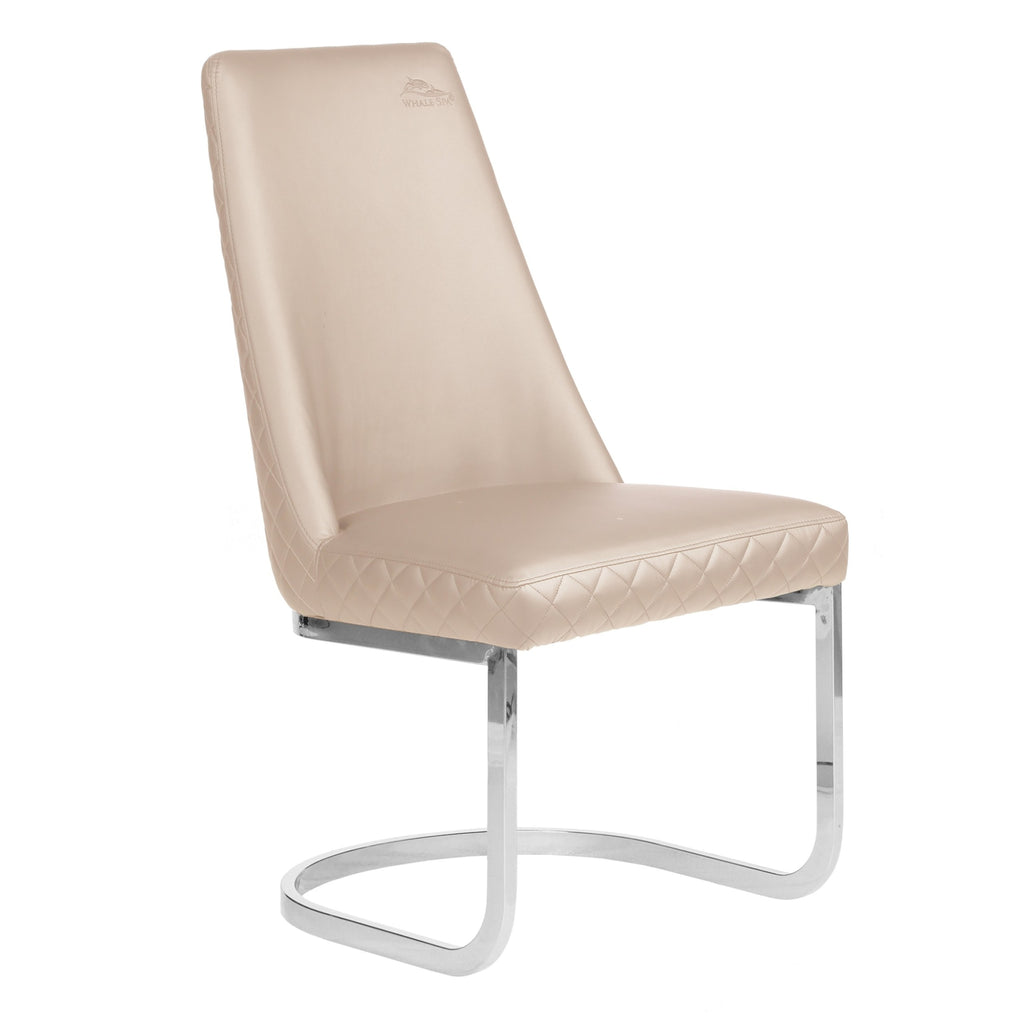 Waiting Chair Diamond 8109 with Chrome Accents in Khaki Whale Spa - Waiting Chairs