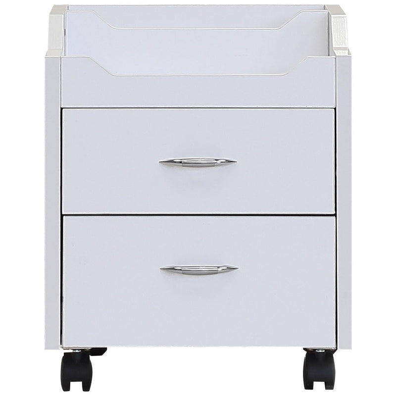 Wood Top Pedicure Cart White J&A USA - Trolleys