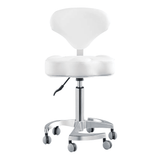 Zen Adjustable Swivel White Stool DIR